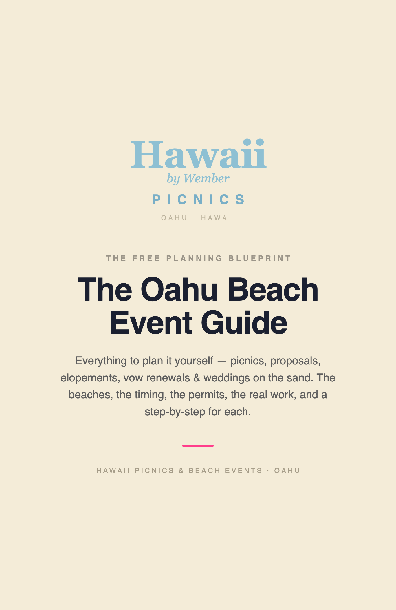 The Oahu Beach Event Guide — free