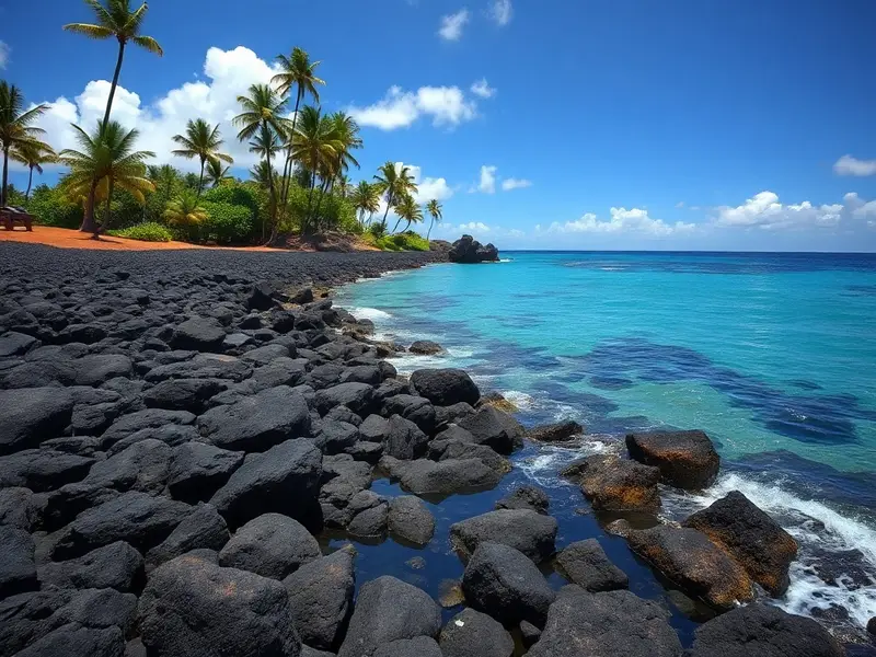 The Kona coast on the Big Island