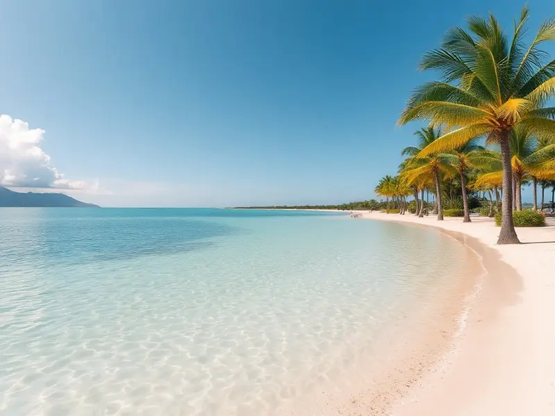 A calm Ko Olina lagoon on Oahu's west coast