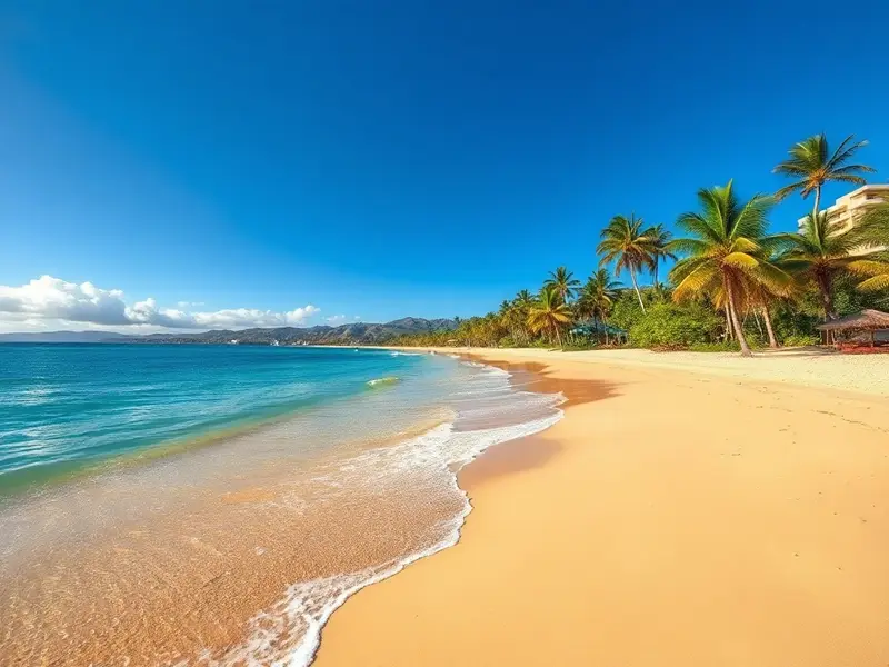 Poipu beach on Kauai's sunny south shore