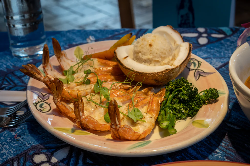 A fresh seafood plate, the heart of Maui dining