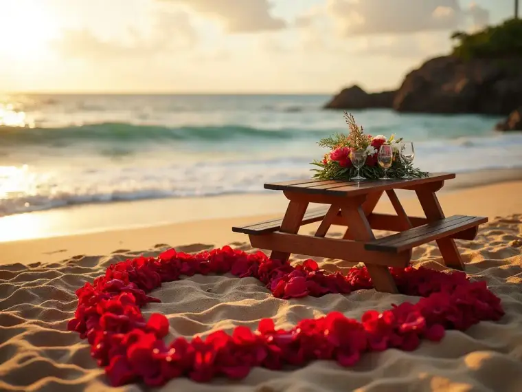 An Oahu beach setup, example 1